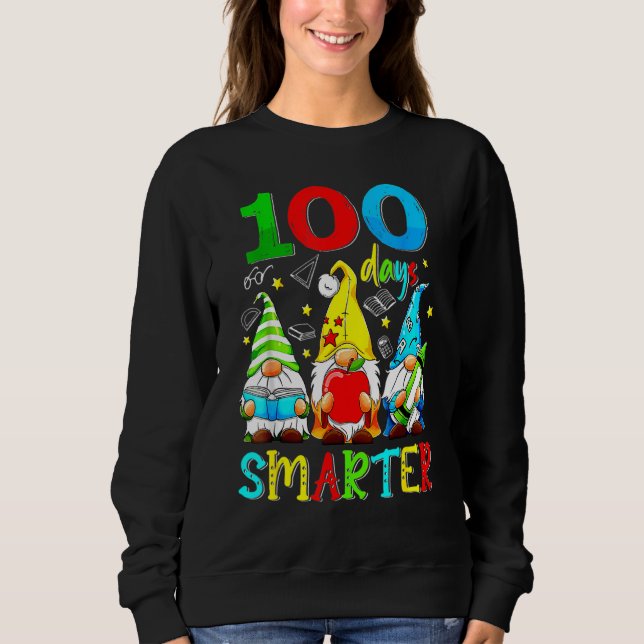 Moletom Gnomes 100 Days Smarter Y'all Happy 100th Day Of S (Frente)