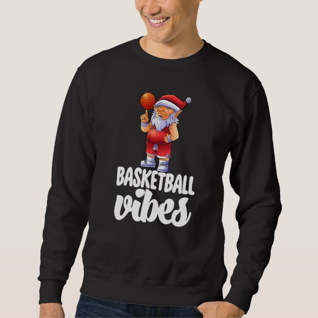 Moletom Gnomo de Vibrações de Basquetebol Celebração de Jo (Frente)