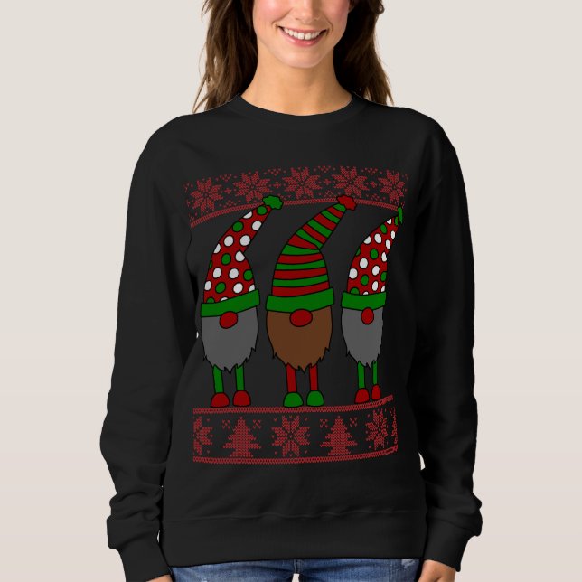 Moletom Gnomo Elf Ugly Christmas Sweater Family G (Frente)