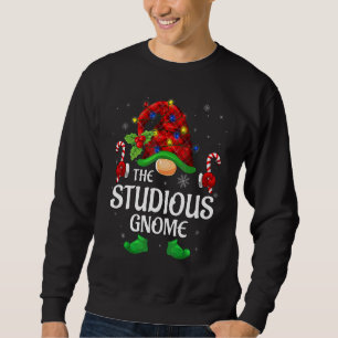 Moletom Gnomo Estudioso Búfalo Xadrez Vermelho Família Cor