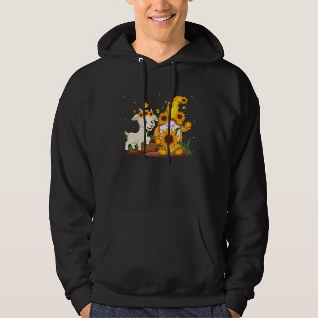 Moletom Gnomo Fofo e Bode Girassol Gnomo Bode Fazendeiro (Frente)