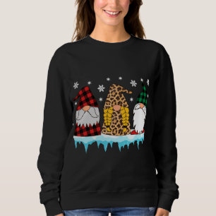 Moletom Gnomo Jardim Natal Xadrez Leopardo Correspondente