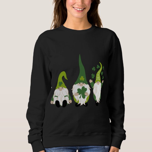 Moletom Gnomo Leprechaun Tomte Green Gnomos Rua de Patrick (Frente)