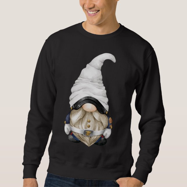 Moletom Gnomo Soldado Bonito Para Mulheres Patrióticas E M (Frente)