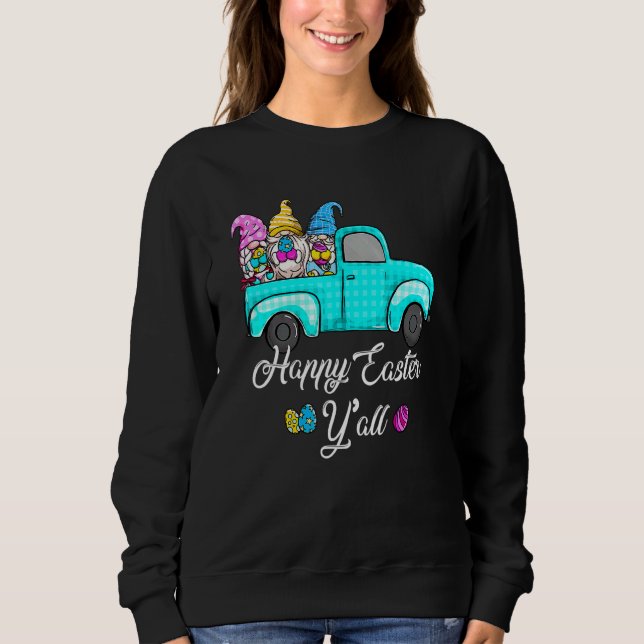 Moletom Gnomos bonitos com ouvidos coelhos Caminhão de caç (Frente)