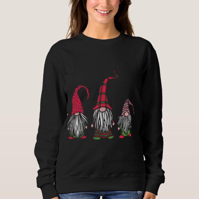 Moletom Gnomos Bonitos Correspondendo ao Topo do Natal (Frente)