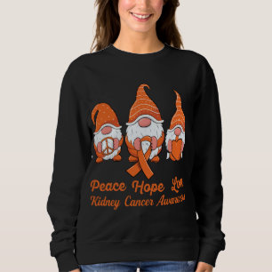 Moletom Gnomos cúpulos apoiam Câncer de rim de fita laranj