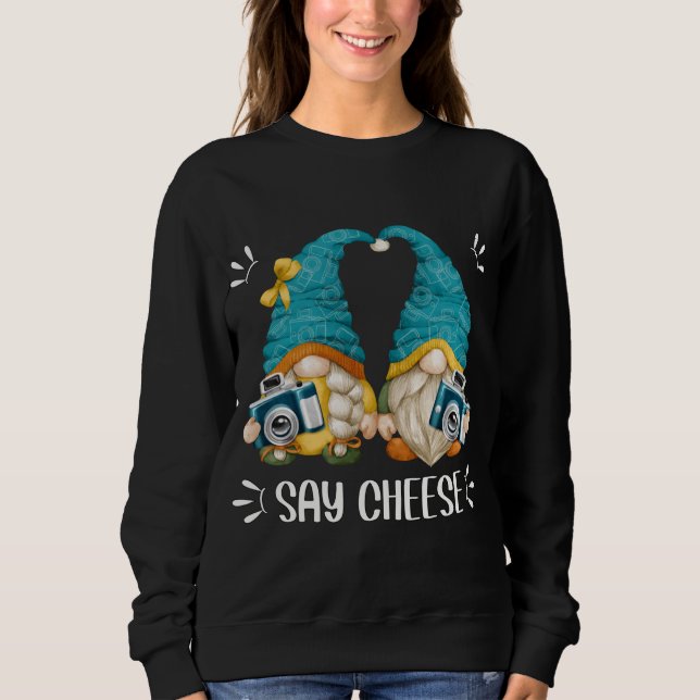 Moletom Gnomos Da Câmera De Fotografia Engraçada Para Foto (Frente)
