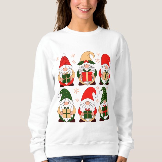 Moletom Gnomos de Natal Fofos  (Frente)