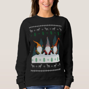 Moletom Gnomos do Jardim Bonito Xmas Elf Feliz Natal
