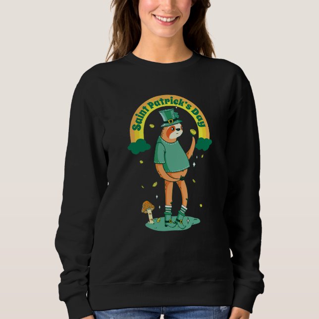 Moletom Gnomos e Sh da Rua Puffy Dia de Patrick Day (Frente)