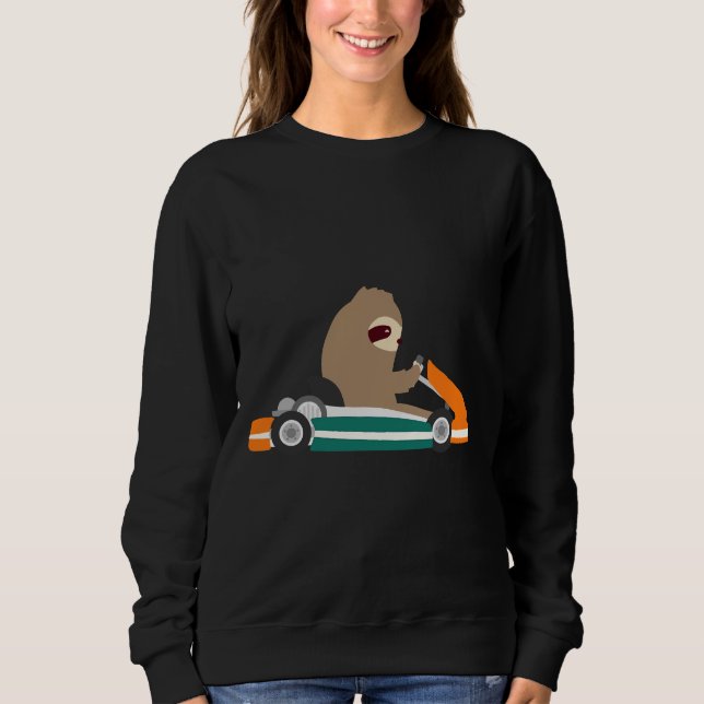 Moletom Go Kart Sloth Racing Car Sloth (Frente)