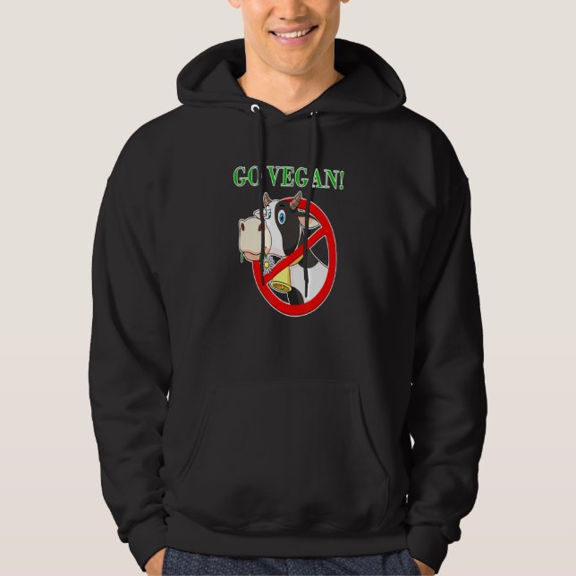 Moletom Go Vegan Vegan Cow (Frente)