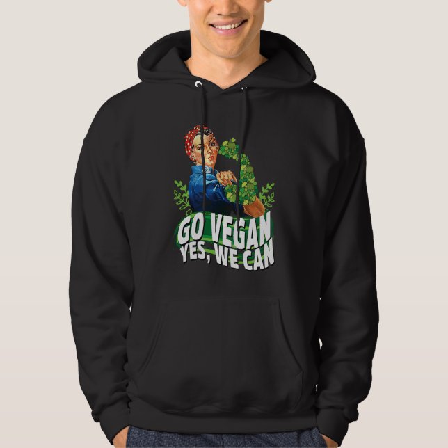 Moletom Go Vegan Yes We Can, Food Veggie Animal Wfpb (Frente)