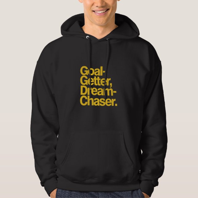 Moletom Goal Getter Dream Chaser Yellow Typography (Frente)