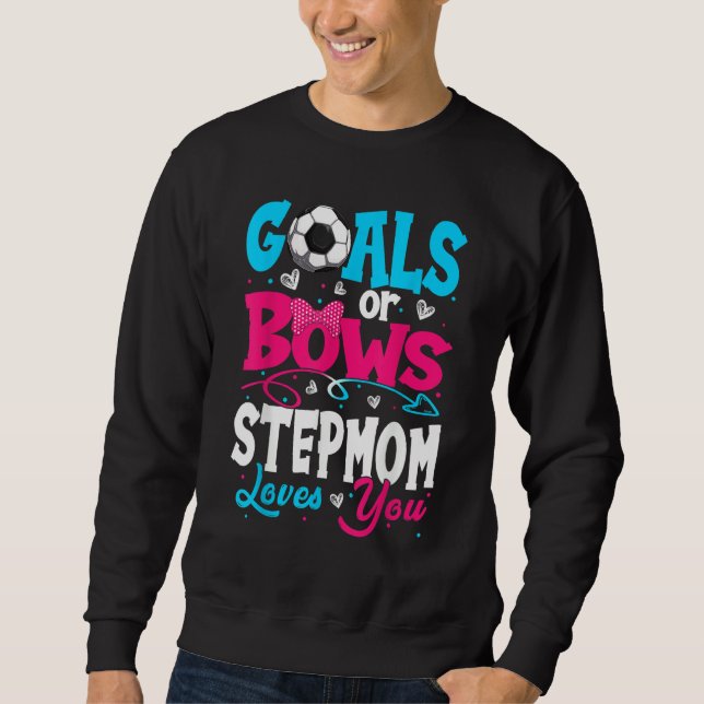 Moletom Goals Or Bow Keeper Of Gender Stepmom Loves You Re (Frente)