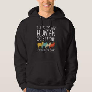 Moletom Goat Halloween Fácil Figurino Humano Ovino Criança