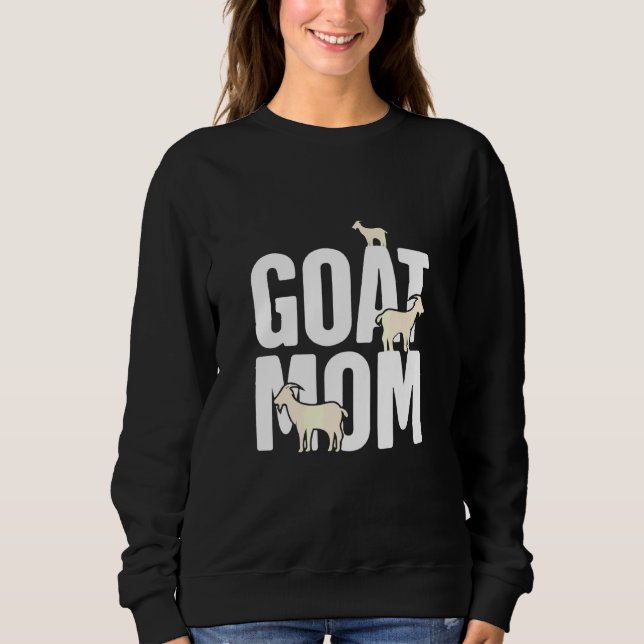 Moletom Goat Mãe Engraçado Animal De Cabra (Frente)