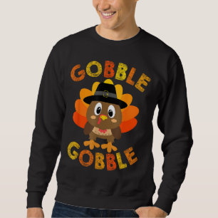 Moletom Gobble Gobble Gobble Turco Peregrindo Meninos Do Q