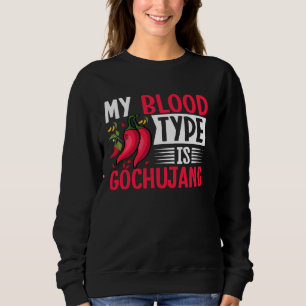 Moletom Gochujang Chili Paste Coreano Molho de Deserto Cor