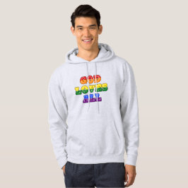 Moletom "God Loves All" Gay/LGBTQIA+/Queer Christian Pride