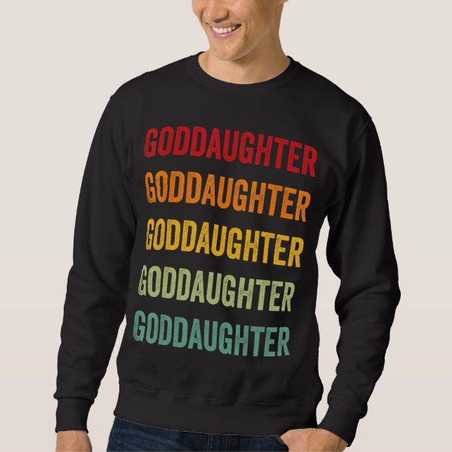Moletom GodFilha Rainbow Text Godchild Colorida (Frente)