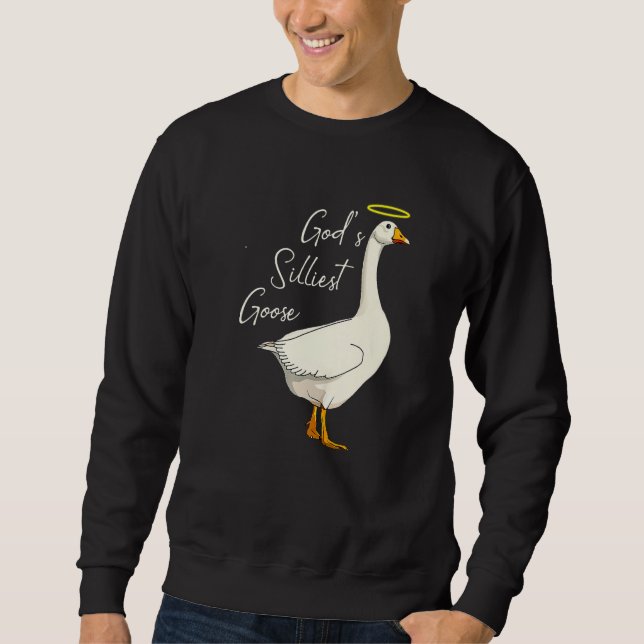 Moletom God's Silliest Goose Funny Duck Lovers Premium (Frente)