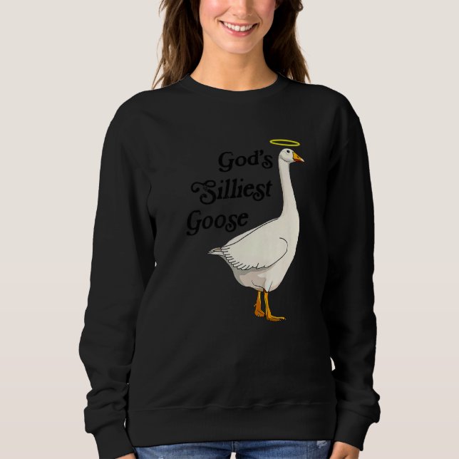 Moletom God's Silliest Goose Funny Duck Lovers Premium_2 (Frente)