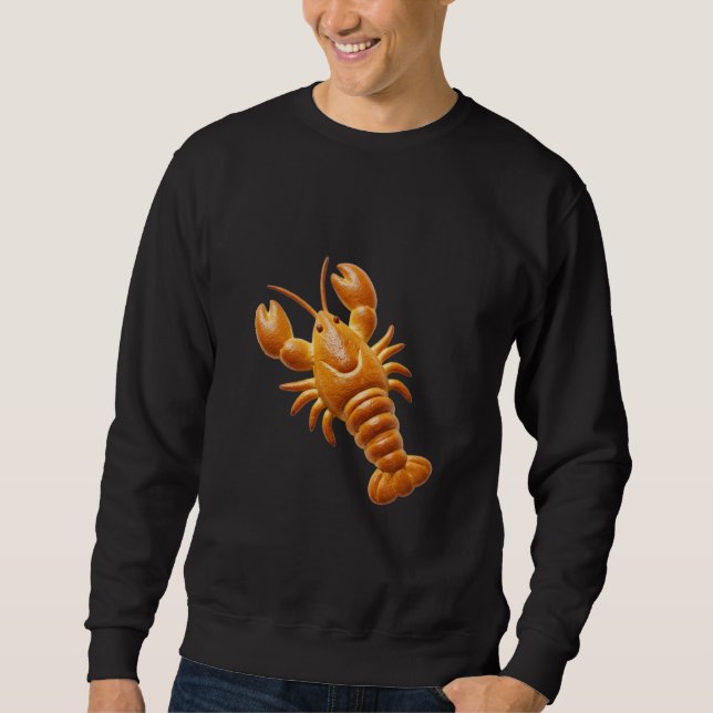 Moletom Golden Bread Lobster Food Art (Frente)
