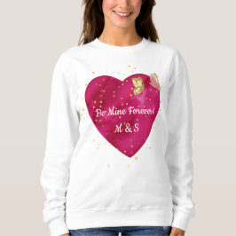 Moletom Golden Butterfly Pink Heart Valentine 