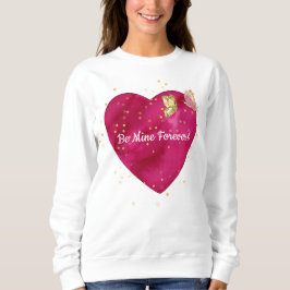 Moletom Golden Butterfly Pink Heart Valentine 