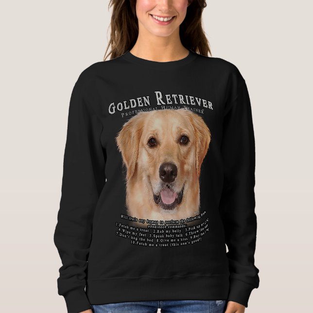 Moletom Golden Retriever 2 Owner  Human Trainer (Frente)