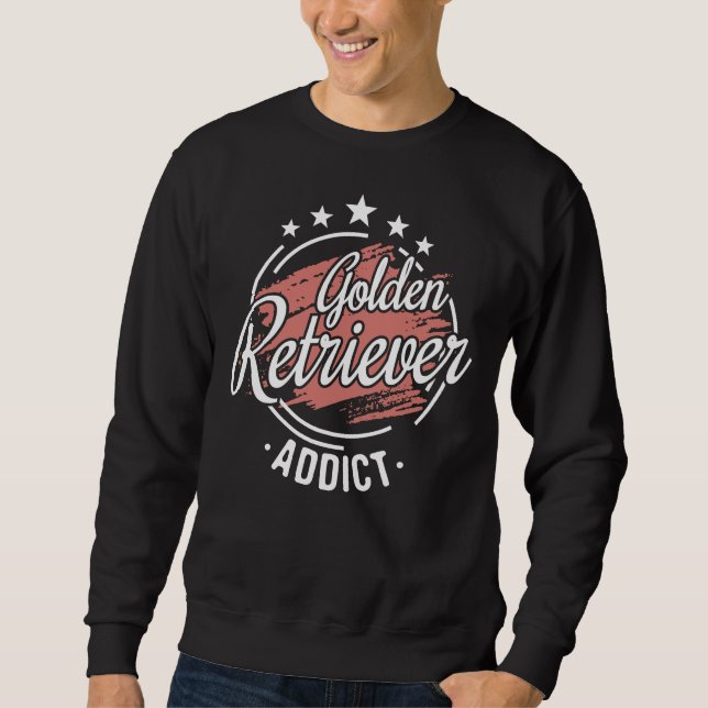Moletom Golden Retriever Addict Cool Funny Nerdy Comic Gra (Frente)