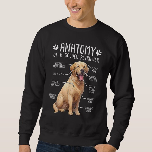Moletom Golden Retriever Anatomy Dog  Owner (Frente)