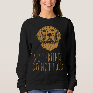 Moletom Golden Retriever Dog Not Friendly Do Not Touch Fun