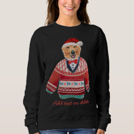 Moletom Golden Retriever Engraçado Cachorro Natal Feio Mãe