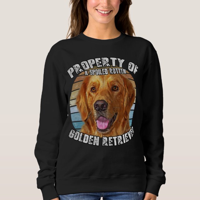 Moletom Golden Retriever Owner   Retro Property Of (Frente)