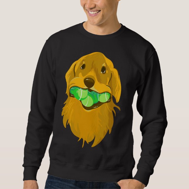 Moletom Golden Retriever With Tennis Balls Active (Frente)