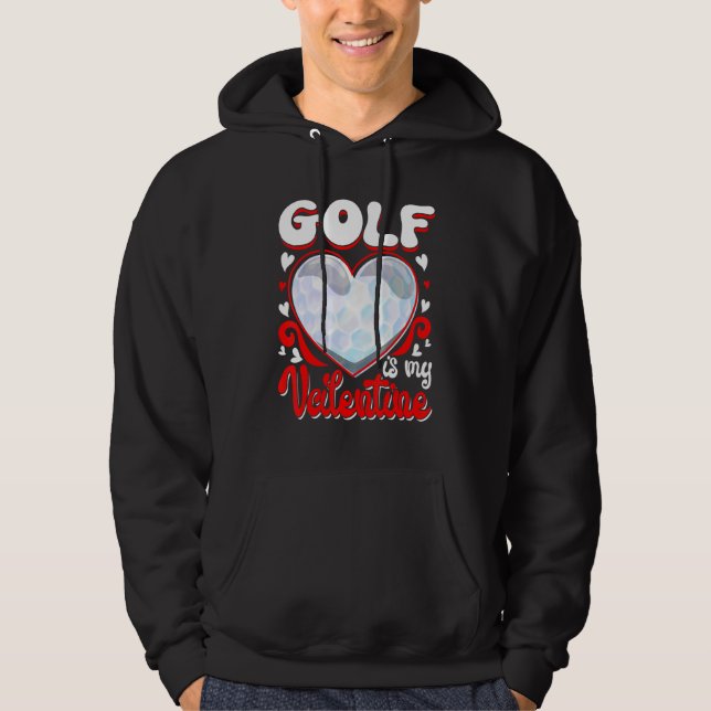 Moletom Golf Is My Valentine Happy Valentine's Day Couple (Frente)