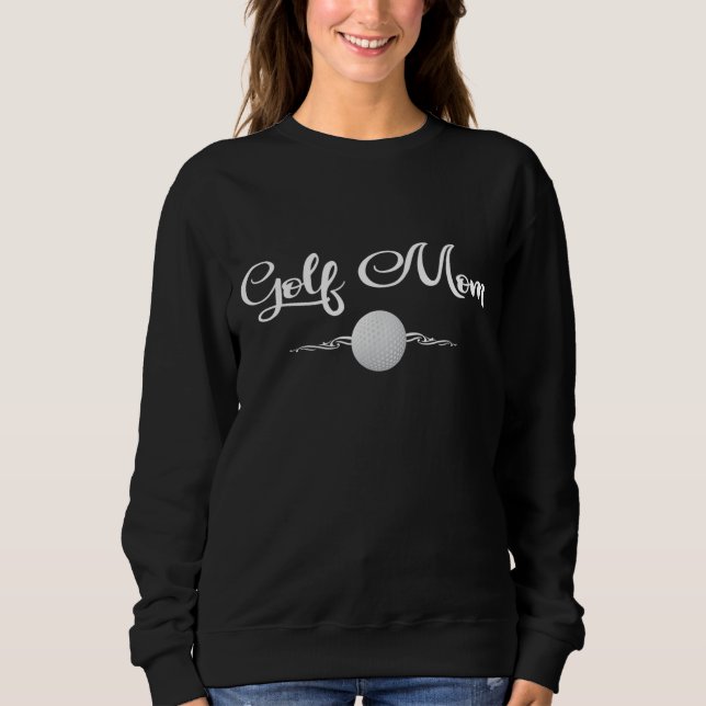 Moletom Golf Mãe Golfando Mãe Presente para Mulheres (Frente)