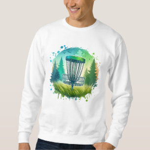 Moletom Golfe de Disco Verde e Azul em Ambiente