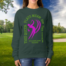 Golfe Feminino RAINHA JOGA SUJO NO GRAMADO Persona