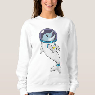 Moletom Golfinho como astronauta na fantasia