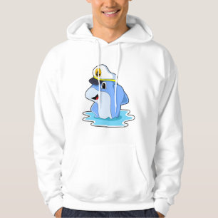 Moletom Golfinho como capitão com chapéu