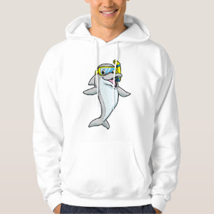 Moletom Golfinho em mergulho com Snorkel
