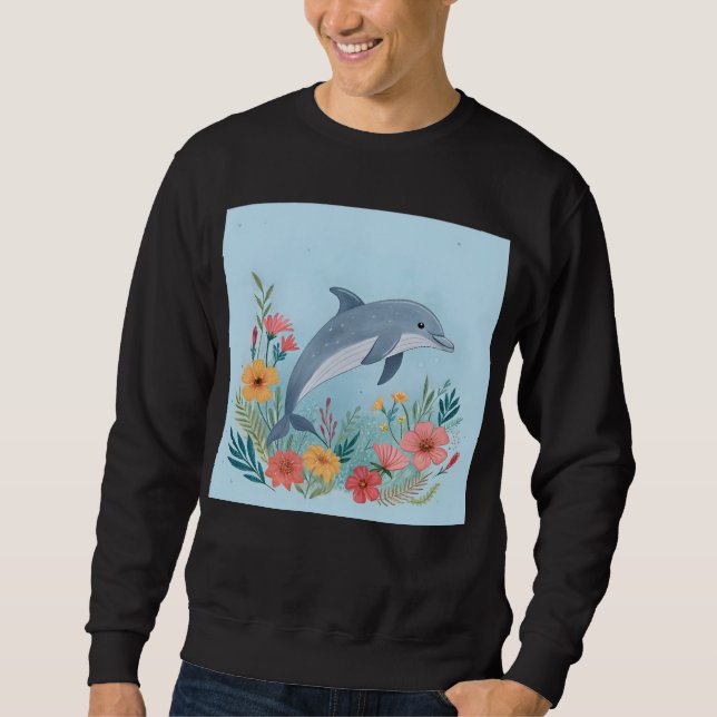 Moletom Golfinho Floral (Frente)