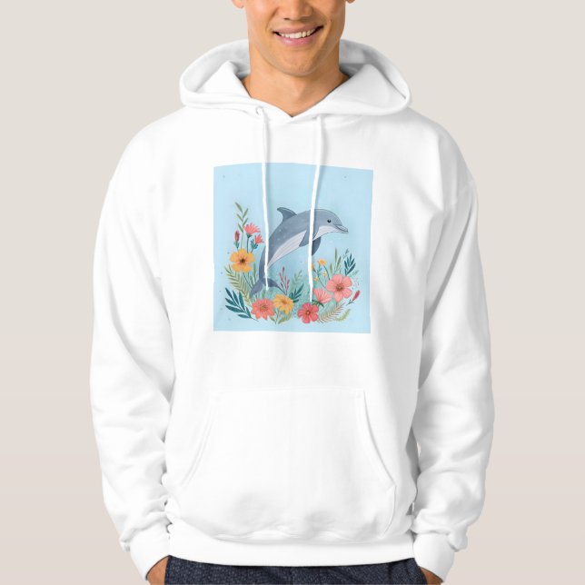 Moletom Golfinho Floral (Frente)