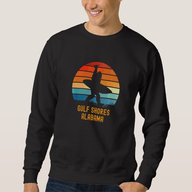 Moletom Golfo Shores Alabama Sasquatch Souvenir (Frente)