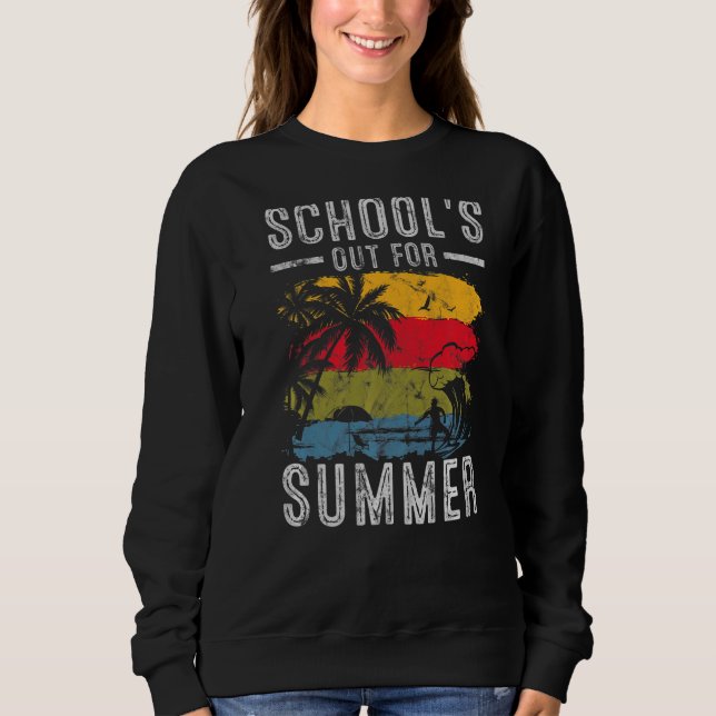 Moletom Good Bye School Hello Summer Retro 70s School Out (Frente)