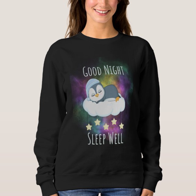 Moletom Good night sleep well Penguin For Kids (Frente)